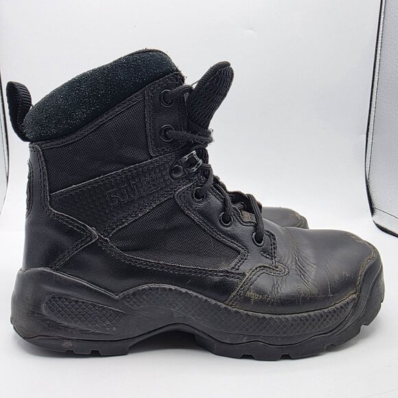 5.11 Tactical ATAC 2.0 6" Side Zip Boot Womens Size 6 Black Casual Walking Work - Picture 11 of 13